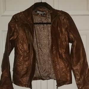 Daytrip faux leather bronze jacket